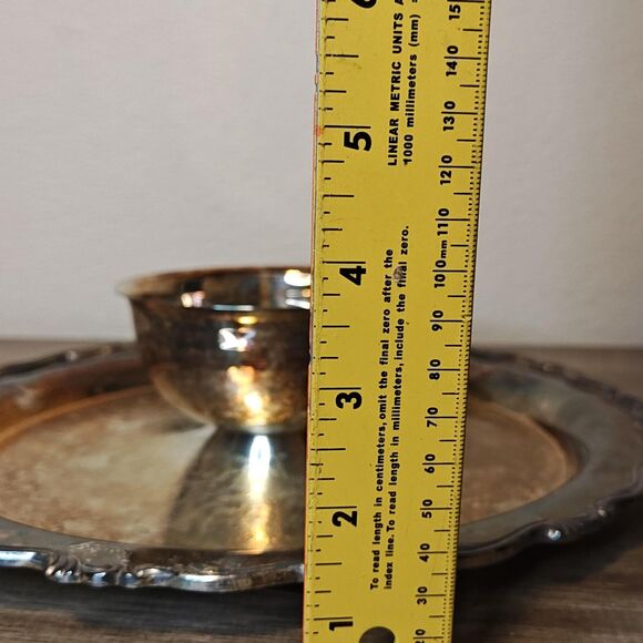 Oneida Georgian Scroll Chip and Dip Server 12.5in Silverplate Tray Made USA - Picture 13 of 16